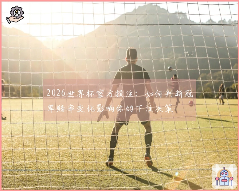 2026世界杯官方投注：如何判断冠军赔率变化影响你的下注决策